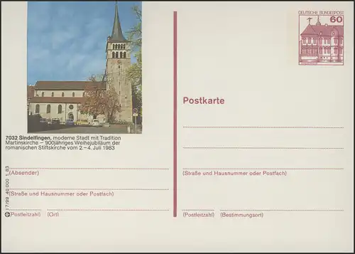 P138-l7/099 7032 Sindelfingen, Martinskirche **