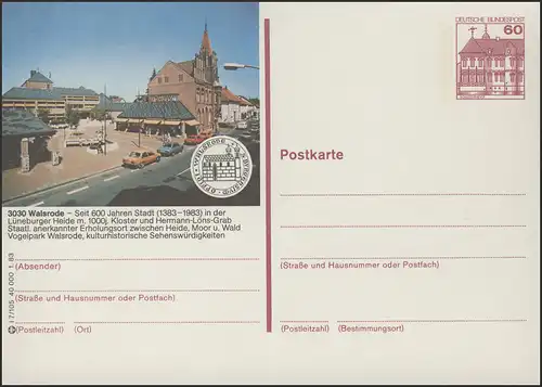 P138-l7/105 3030 Walsrode, Stadtansicht **