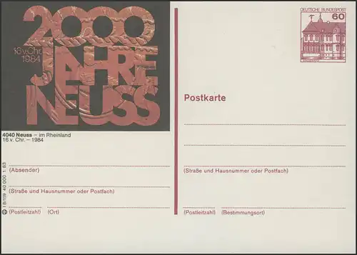 P138-l8/119 4040 Neuss, 2000 Jahre römisches Neuss **