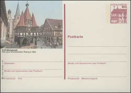 P138-n2/024 6120 Michelstadt - Rathaus **