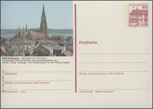 P138-n2/028 2380 Schleswig - arbres Église Eau **