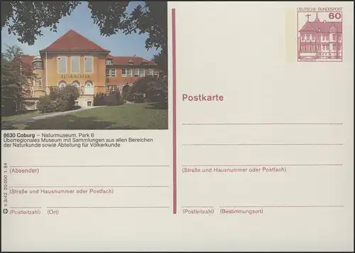 P138-n3/042 8630 Coburg - Natur-Museum **