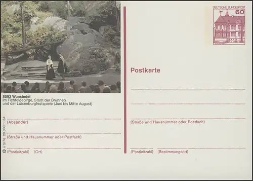 P138-n5/078 8592 Wunsiedel, Luisenburgfestival **