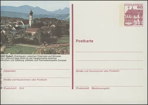 P138-n6/081 - 8207 Endorf/Oberbayern, Kurort **