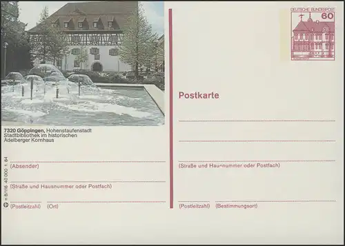 P138-n8/116 7320 Göppingen - Stadtbibliothek **