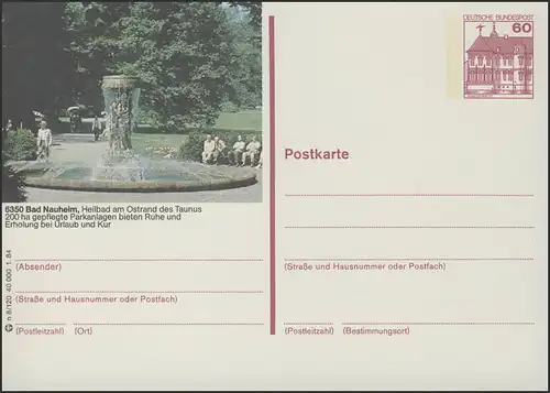 P138-n8/120 6350 Bad Nauheim - Brunnenanlage **