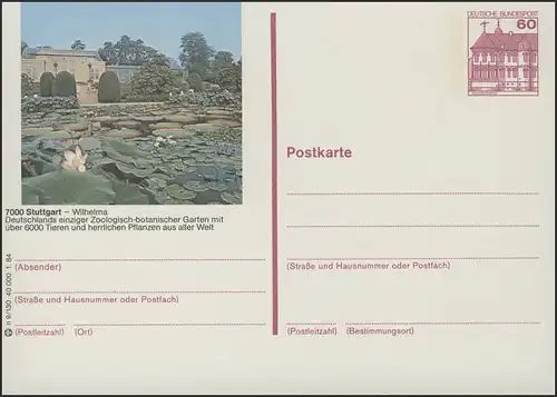 P138-n9/130 7000 Stuttgart - Jardin mauresque **