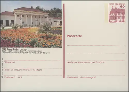 P138-n11/167 7570 Baden-Baden, Kurhaus **