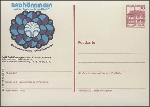 P138-n12/183 - 5462 Bad Hönningen, Emblem **