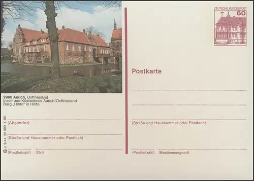 P138-p3/044 2960 Aurich / Frise orientale, Wasserburg Hinta in Hinte **