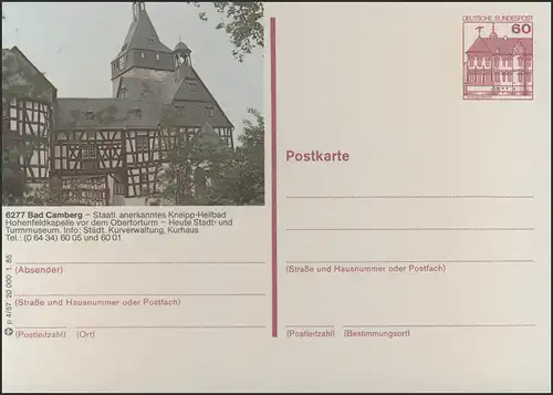 P138-p4/057 6277 Bad Camberg - Hohenfeldkapelle **