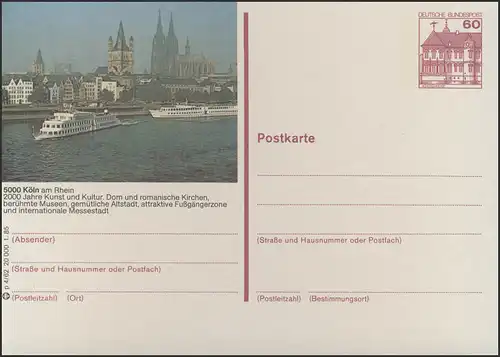 P138-p4/062 5000 Cologne am Rhein - Panorama **