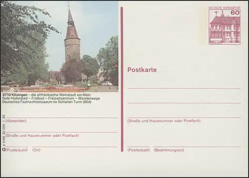 P138-p5/066 8710 Kitzingen, Fastnachtmuseum **