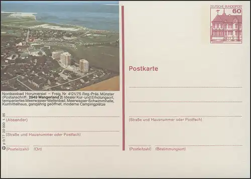 P138-p5/077 - 2649 Wangerland, Ortsteil Horumersiel **