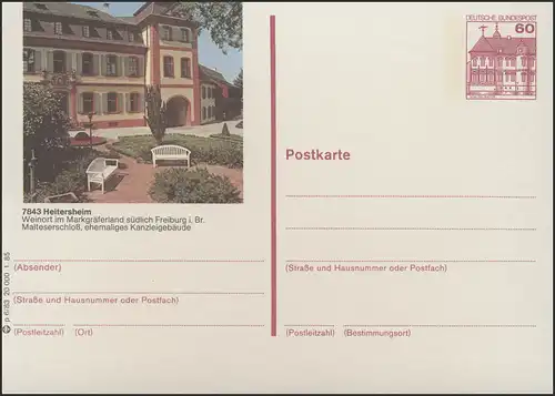 P138-p6/083 - 7843 Heitersheim, Malteserschloß **