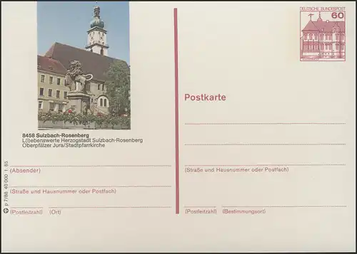 P138-p7/088 8458 Sulzbach-Rosenberg Stadtpfarrkirche **