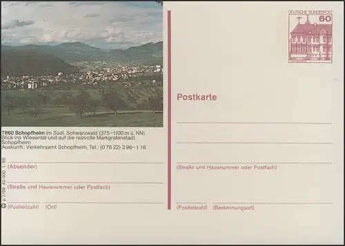 P138-p7/099 - 7860 Schopfheim, vue sur le Wiesental **