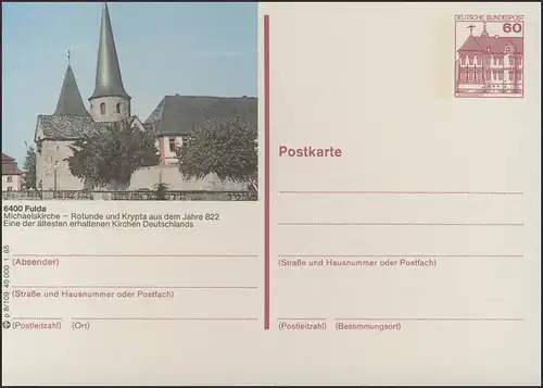 P138-p8/109 - 6400 Fulda/Hessen, Michaelskirche **