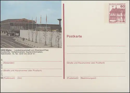 P138-p8/115 - 6500 Mayence, Rheingoldhalle **
