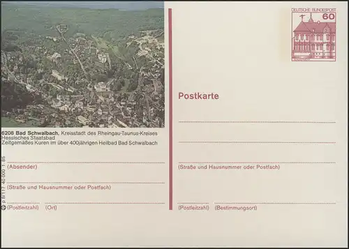 P138-p8/117 - 6208 Bad Schwalbach, Luftaufnahme **