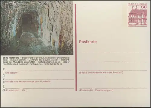 P138-p9/123 - 3538 Marsberg, Bergkwerk Kilianstollen **