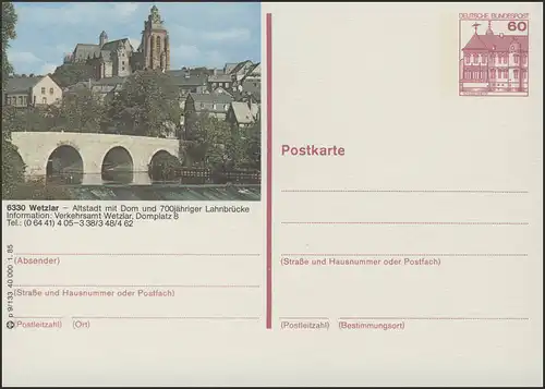 P138-p9/133 - 6330 Wetzlar, Lahnbrücke mit Dom **