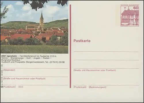 P138-p12/179 - 6991 Igersheim, Ortsansicht **