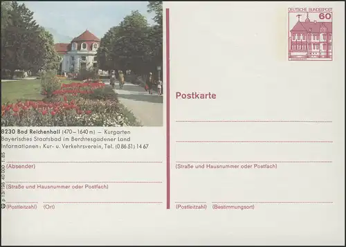 P138-p13/198 8230 Bad Reichenhall, Kurgarten mit Bad **