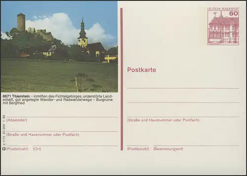 P138-q1/010 - 8671 Thierstein, Burgruine et Bergfried **