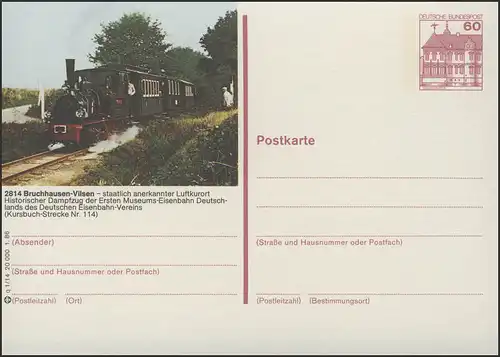 P138-q1/014 2814 Bruchhausen-Vilsen Museumseisenbahn **