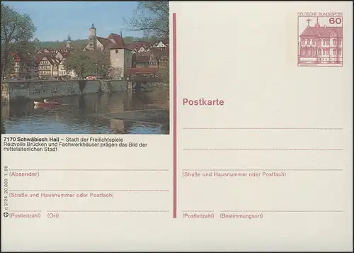 P138-q2/024 - 7170 Schwäbisch Hall, Alte Brücke **