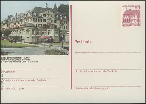 P138-q4/064 6229 Schlangenbad, Kurhotel **