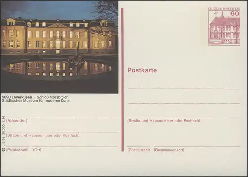 P138-q5/068 5090 Leverkusen, Château de Morsbroich **