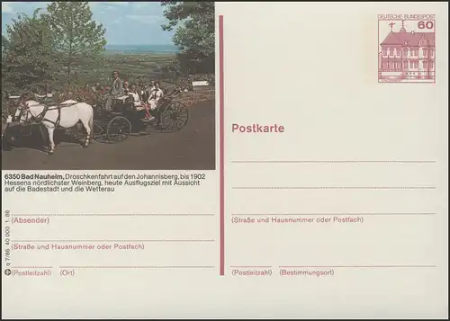 P138-q7/086 - 6350 Bad Nauheim, Pferdedroschke **