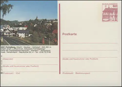 P138-q9/120 - 8591 Fichtelberg, Teilansicht **