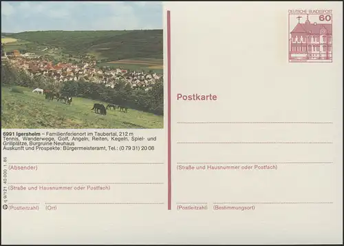 P138-q9/121 - 6991 Igersheim, Panorama **