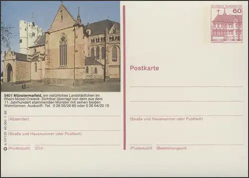 P138-q10/125 - 5401 Münstermaifeld, Munster **