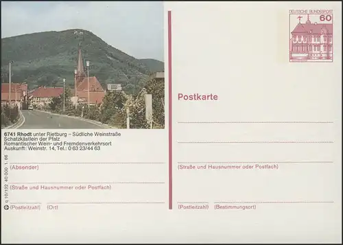 P138-q10/132 6741 Rhodt/Rietburg, Ortsansicht **