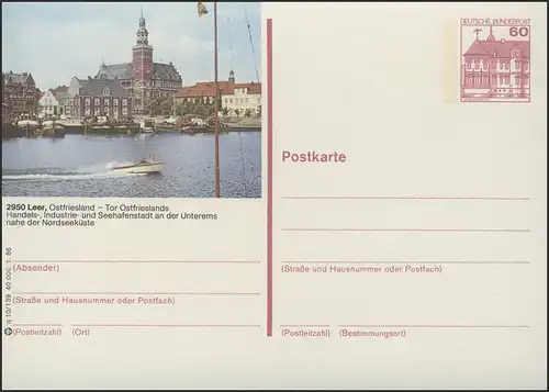 P138-q10/139 Leer, Hafen und Rathaus **