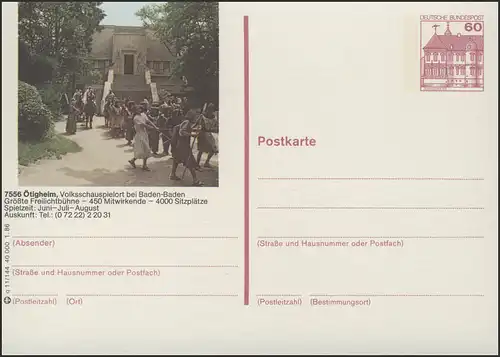 P138-q11/144 7556 Ötigheim, Freilichtbühne **