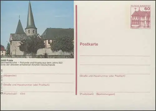 P138-q11/154 6400 Fulda/Hessen, Michaeliskirche **