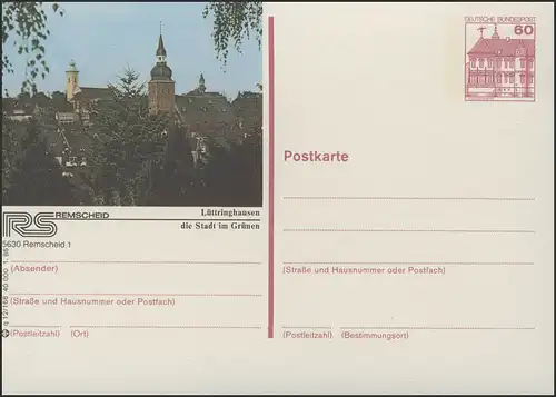 P138-q12/168 5630 Remscheid, Ortsteil Lüttringhausen **