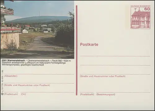 P138-q13/176 8581 Warmensteinach-Fleckl, Ochsenkopf **