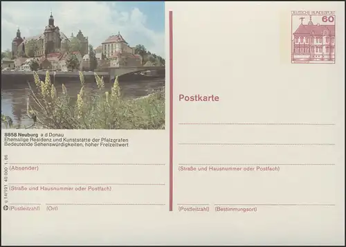 P138-q14/191 8858 Neuburg/Donau, Ehemalige Residenz **