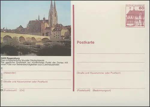 P138-q14/195 8400 Regensburg, Steinerne Brücke ** 