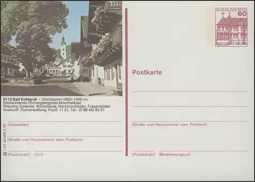 P138-r1/007 8112 Bad Kohlgrub, Ortsansicht ** 