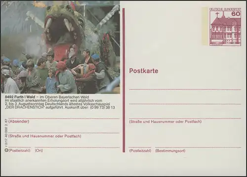 P138-r2/017 8492 Furth, Der Drachenstich **
