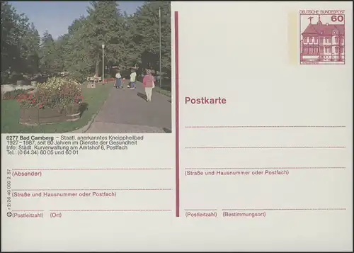 P138-r2/026 6277 Bad Camberg, Kurpark **