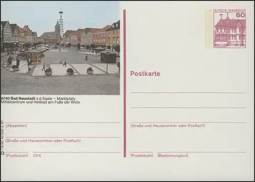 P138-r6/090 8740 Bad Neustadt, Marktplatz **