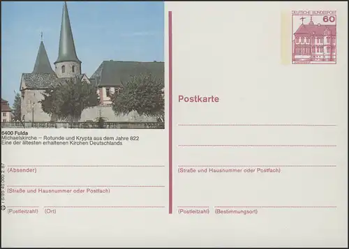 P138-r6/095 6400 Fulda/Hessen, Michaeliskirche **